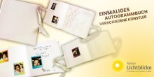 Einmaliges Autogrammbuch, verschiedene Künstler