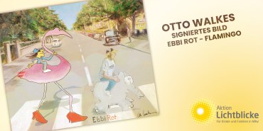 Bild Exponat „Ebbi Rot - Flamingo“ von Otto Waalkes